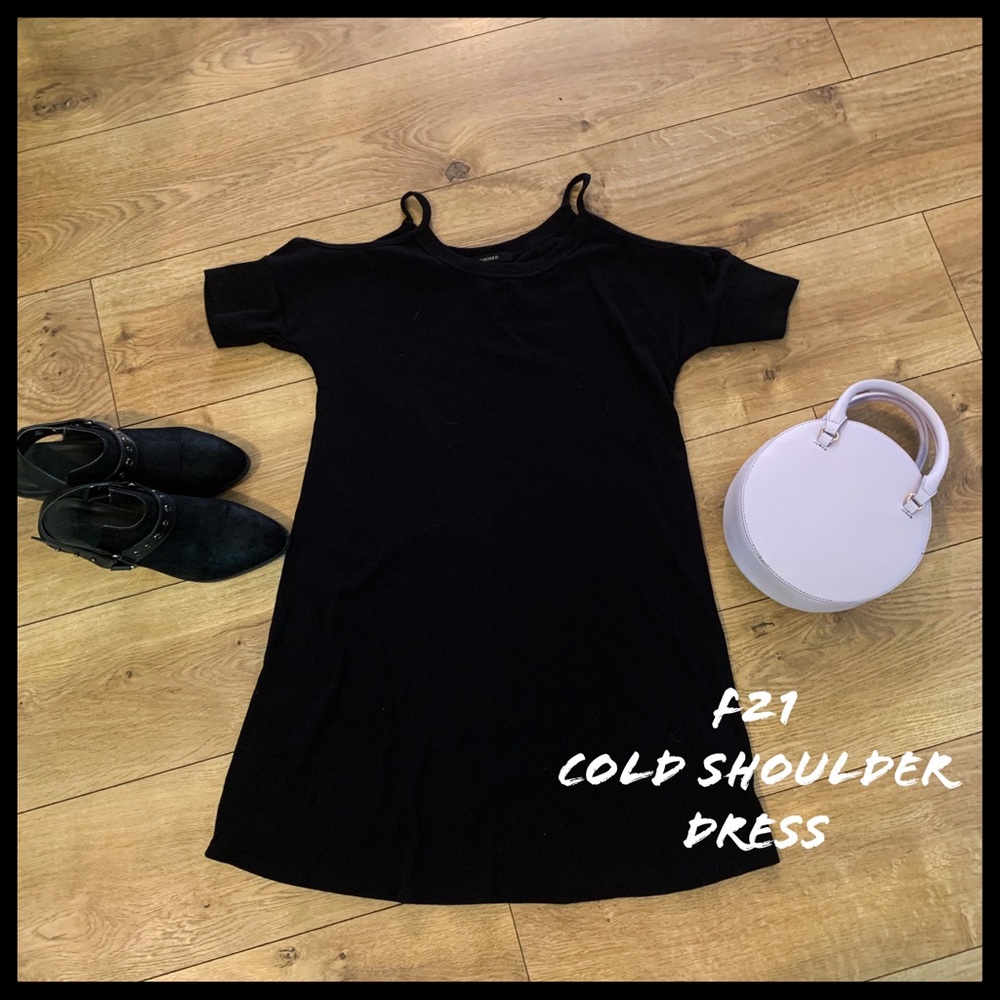 Forever 21 Cold-shoulder mini dress